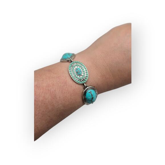 Lucky Brand Turquoise Statement Bracelet - Picture 3 of 8